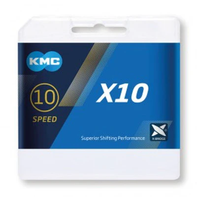Chaine 10 vitesses grise - 114 maillions - KMC - Image 3