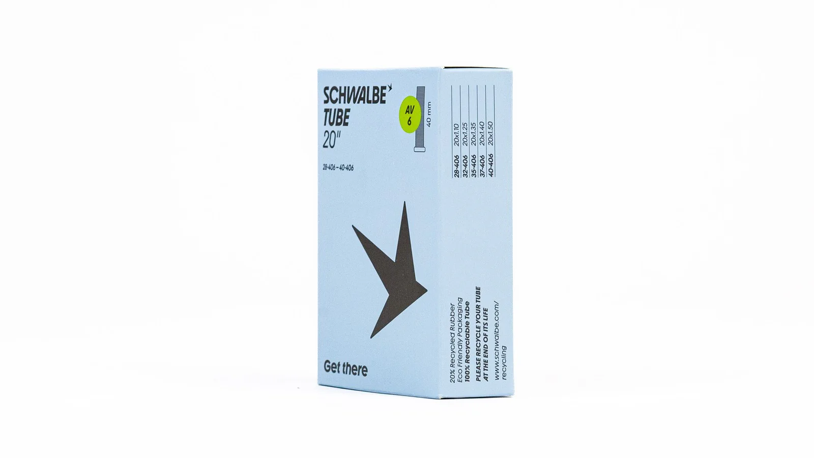 Chambre à air Schwalbe 20" - Presta / Schrader 40 mm