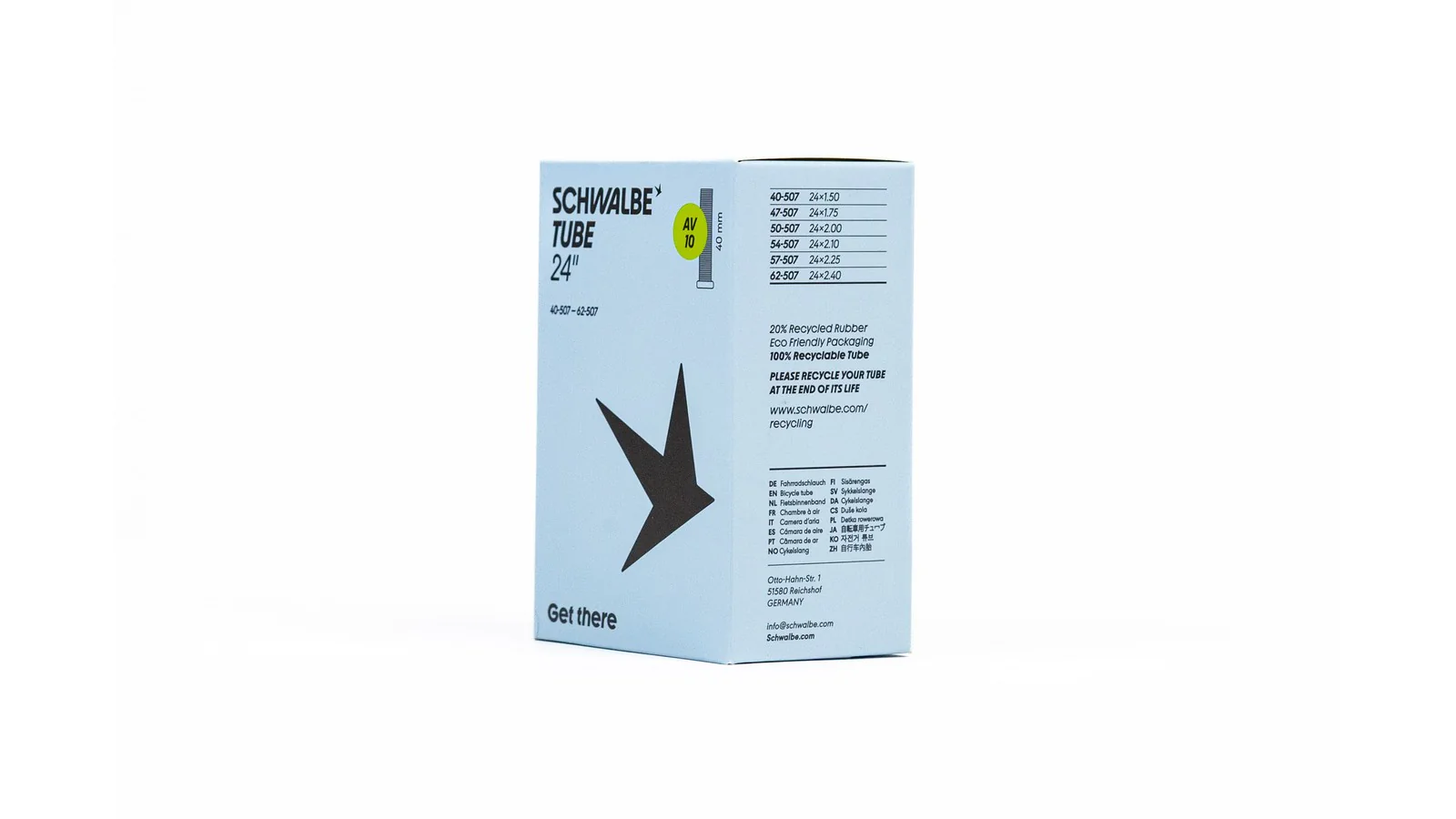 Chambre à air Schwalbe 24" - Presta / Schrader 40 mm
