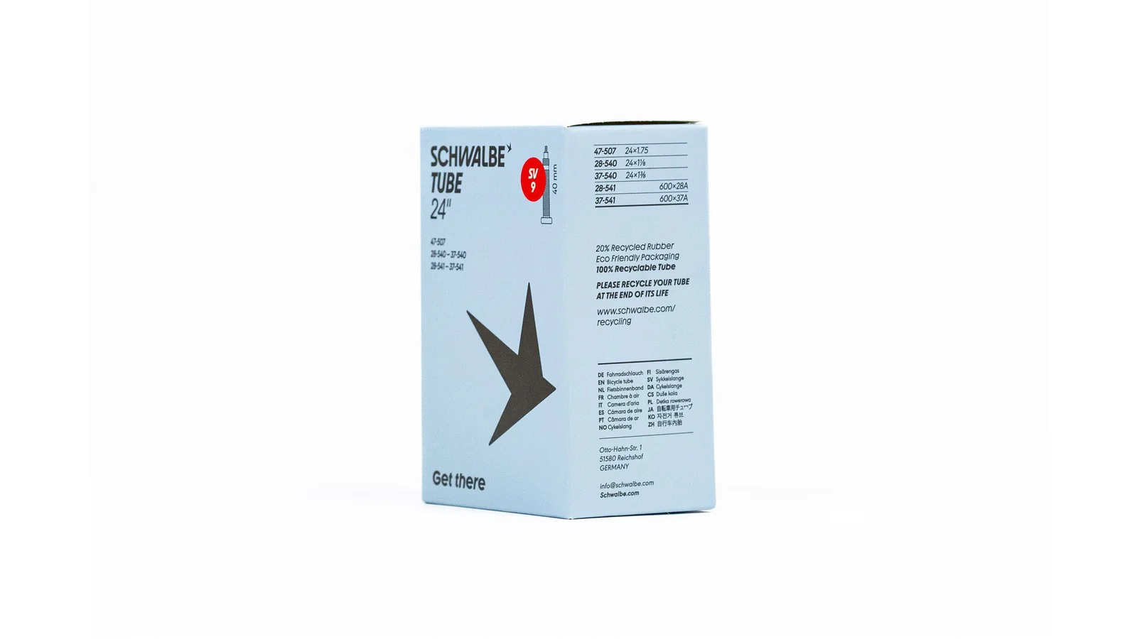 Chambre à air Schwalbe 600 - Presta / Schrader 40 mm - Image 5
