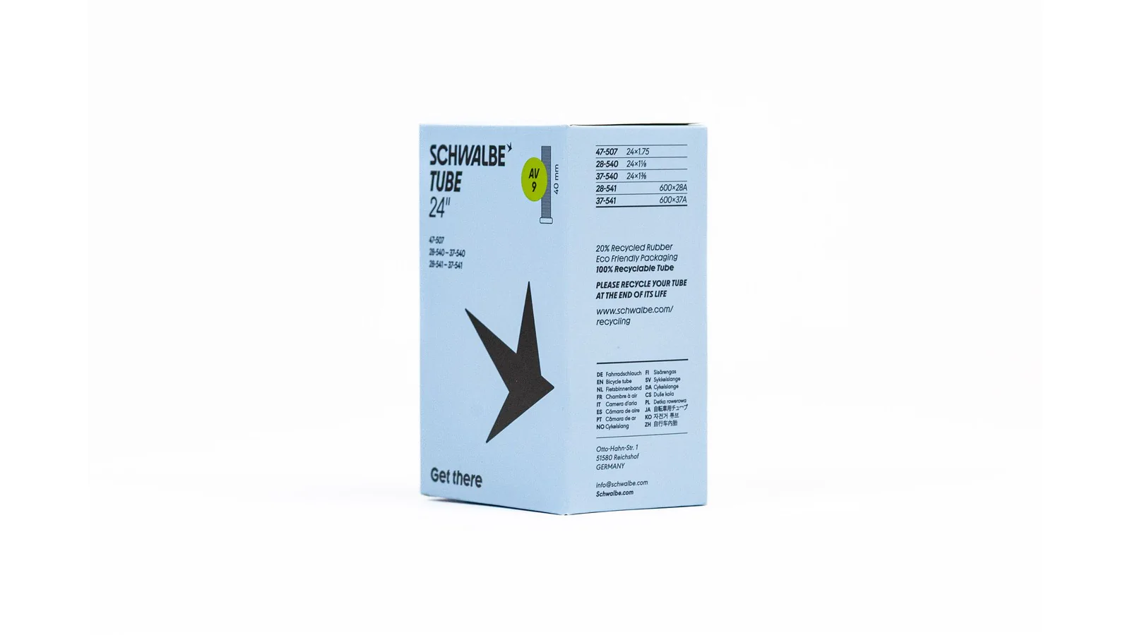 Chambre à air Schwalbe 600 - Presta / Schrader 40 mm - Image 6