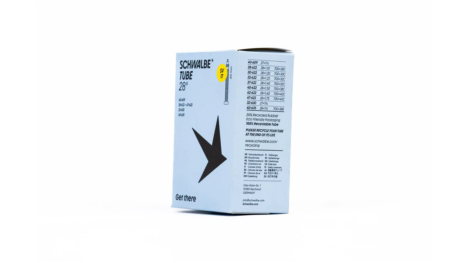 Chambre à air Schwalbe 700 / 29" - Presta 40 / 50 / 60 mm - Schrader 40 mm - Image 10