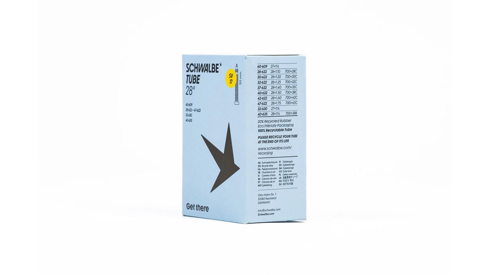 Chambre à air Schwalbe 700 / 29" - Presta 40 / 50 / 60 mm - Schrader 40 mm - Image 9