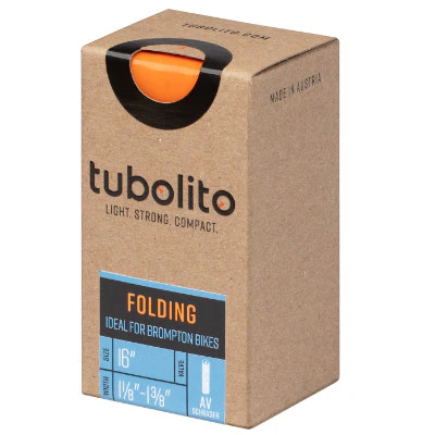 Chambre à air Tubolito vélo pliant / Brompton 16" - Schrader 40 mm