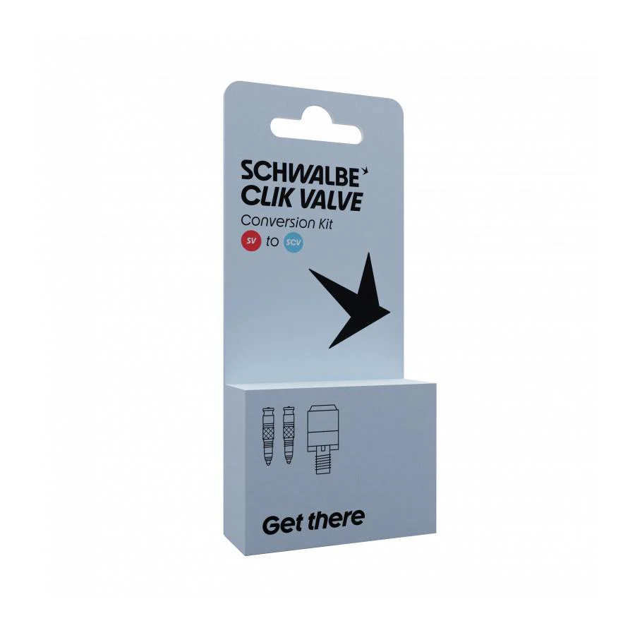Kit de conversion Schwalbe Clik Valve - Presta - (Valves avec adaptateur de pompe) - Image 3