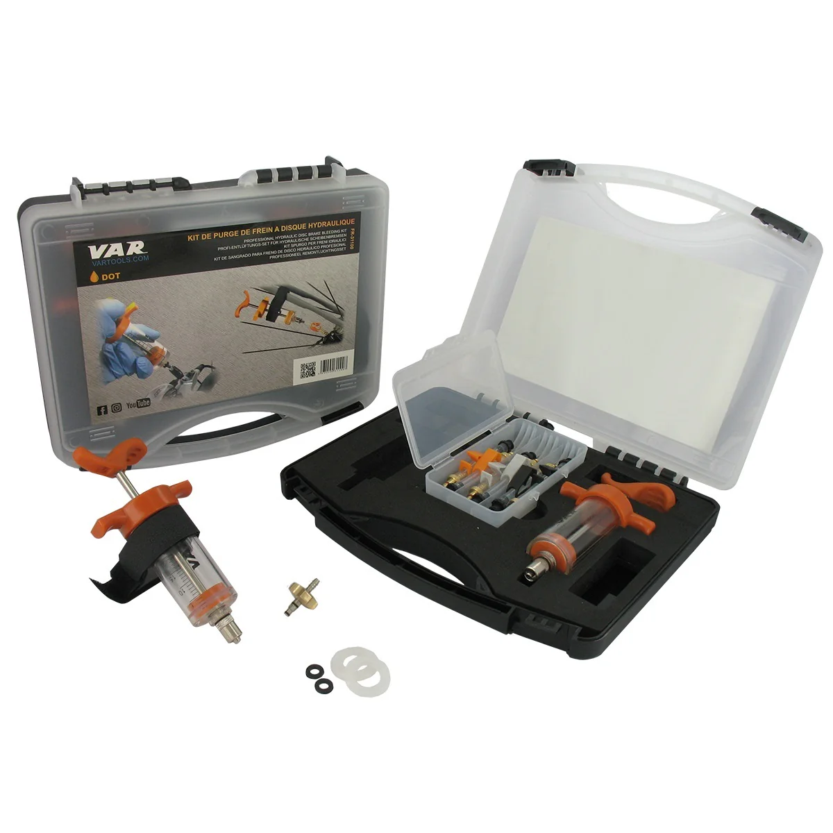 Kit de purge pour frein hydraulique VAR FR-31100 (DOT) et FR-31000 (Minéral) - Image 2