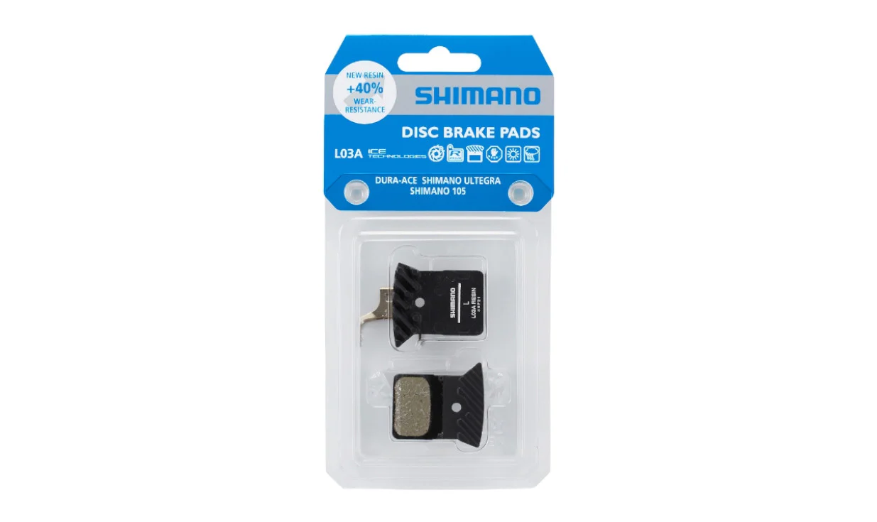 Plaquettes Shimano L05A-RF ex L03A - Pour Shimano GRX / Deore XT / SLX / Dura-Ace / Ultegra / 105