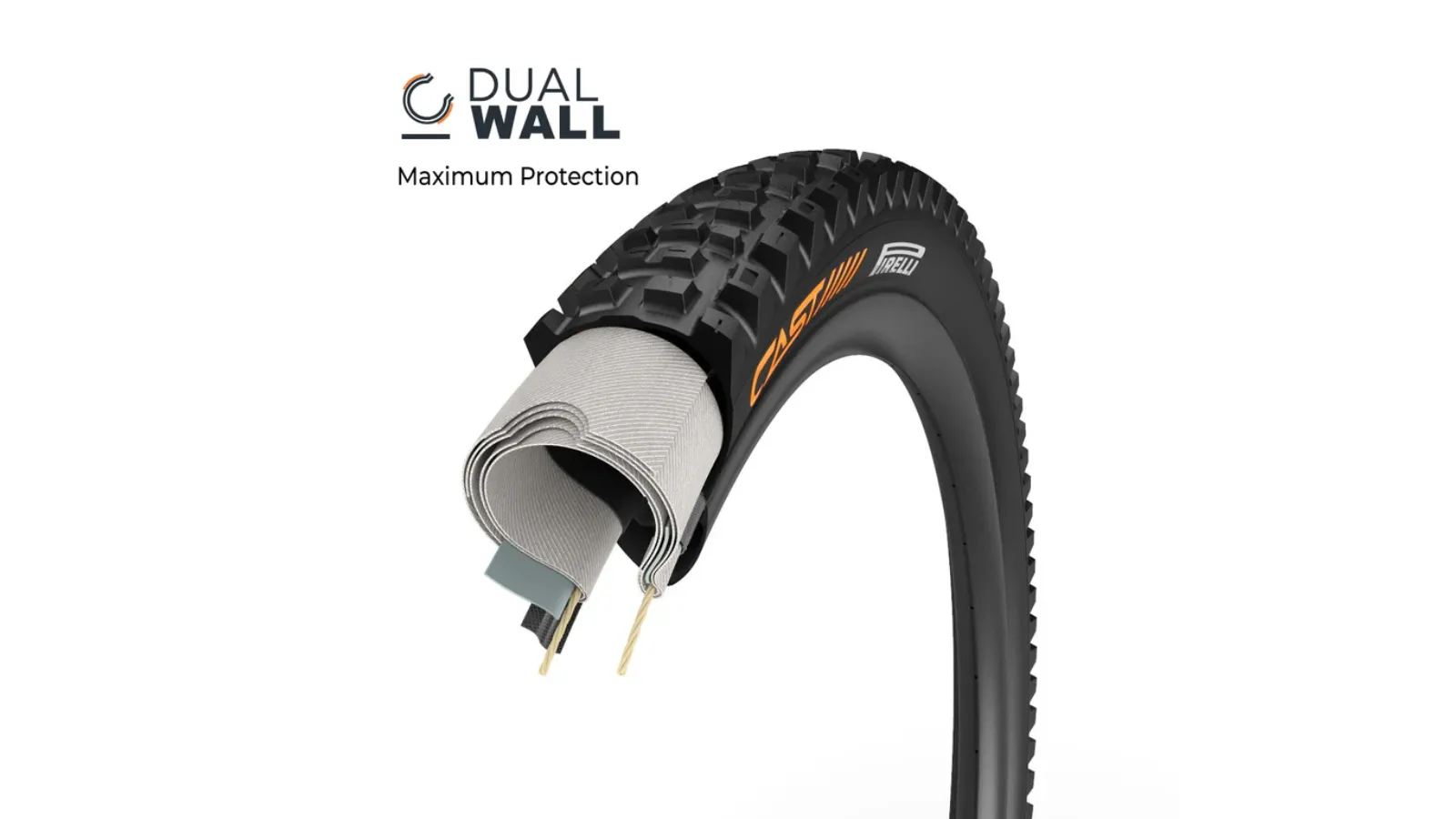 Pneu Cast x Pirelli Antagonist - DualWall - SmartEvo DH - Tubeless Ready - Image 4