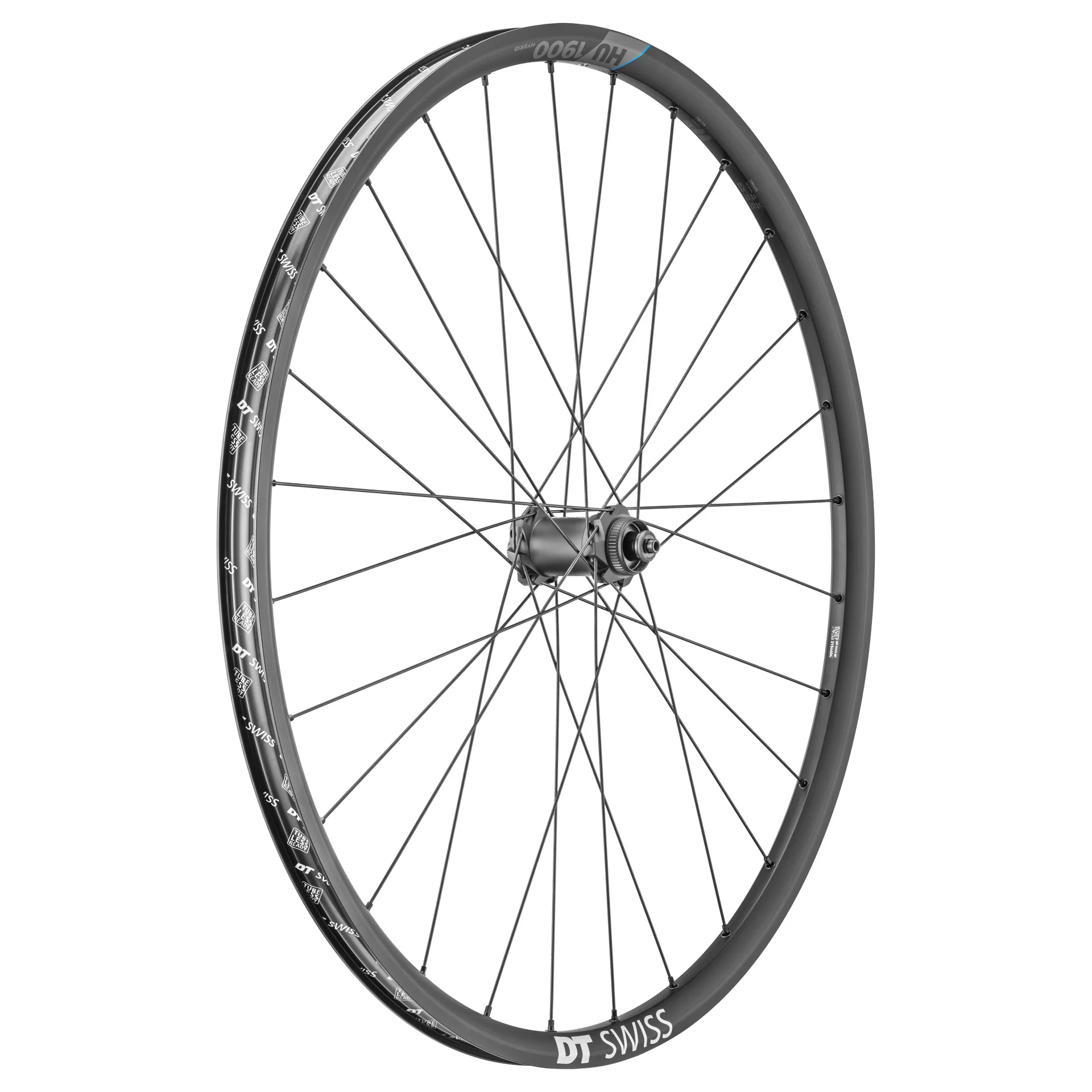 Roue avant VAE DT Swiss HU 1900 Spline Aluminium - Tubeless Ready