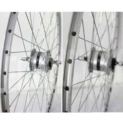 Roue avant vélo route moyeu dynamo DH-3N31 Omega Mach1 Aluminium - Tubetype - Image 4